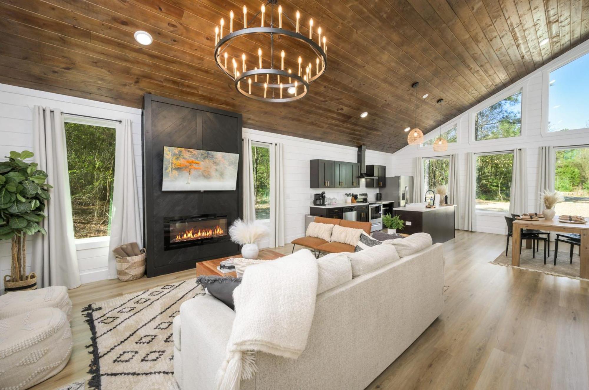 New Farmhouse-Chic Cabin With Hot Tub & Firepit Broken Bow Exterior foto